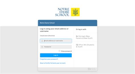 notre dame firefly student login